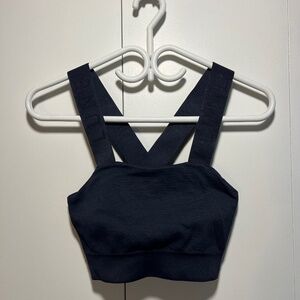 LUNE Active Seamless Sports Bra - Navy - M